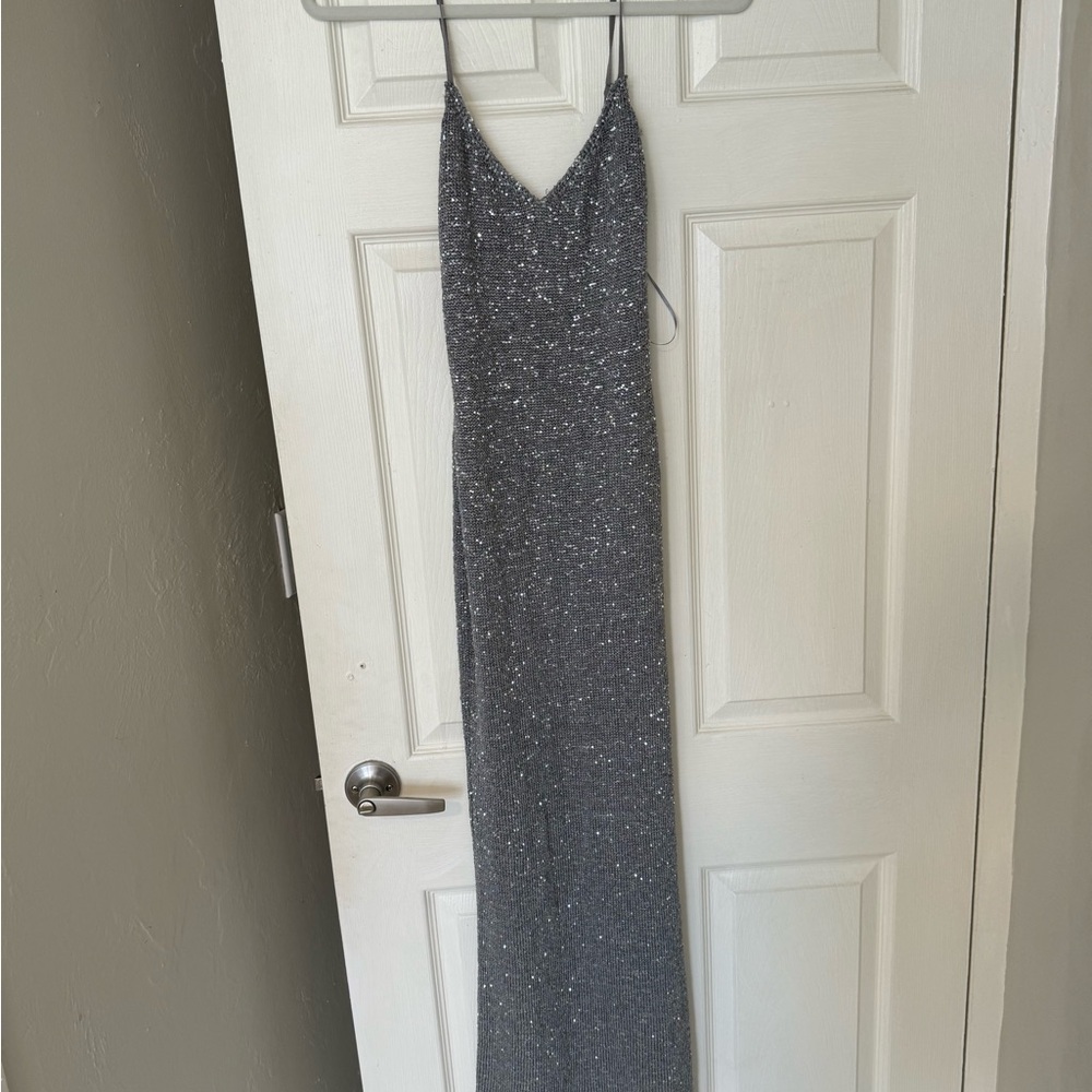 Bec + Bridge Silver Sequin Dress